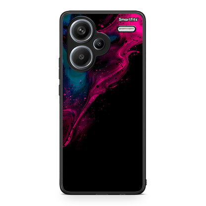 4 - Xiaomi Redmi Note 13 Pro Plus 5G Pink Black Watercolor case, cover, bumper