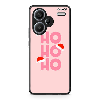 Xiaomi Redmi Note 13 Pro Plus 5G Xmas Ho Ho Ho θήκη από τη Smartfits με σχέδιο στο πίσω μέρος και μαύρο περίβλημα | Smartphone case with colorful back and black bezels by Smartfits