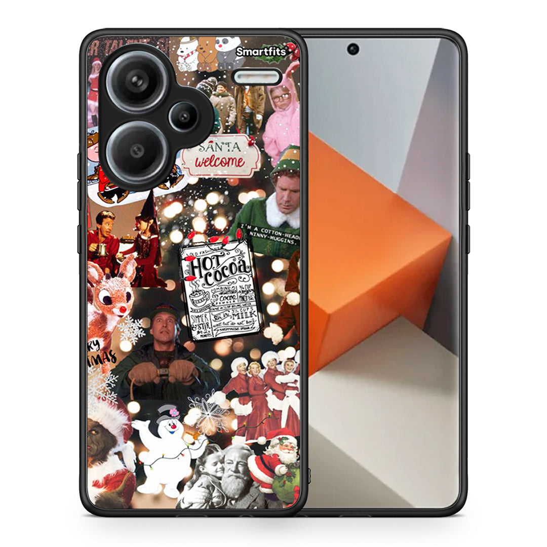 Θήκη Xiaomi Redmi Note 13 Pro Plus 5G Xmas Movies από τη Smartfits με σχέδιο στο πίσω μέρος και μαύρο περίβλημα | Xiaomi Redmi Note 13 Pro Plus 5G Xmas Movies case with colorful back and black bezels