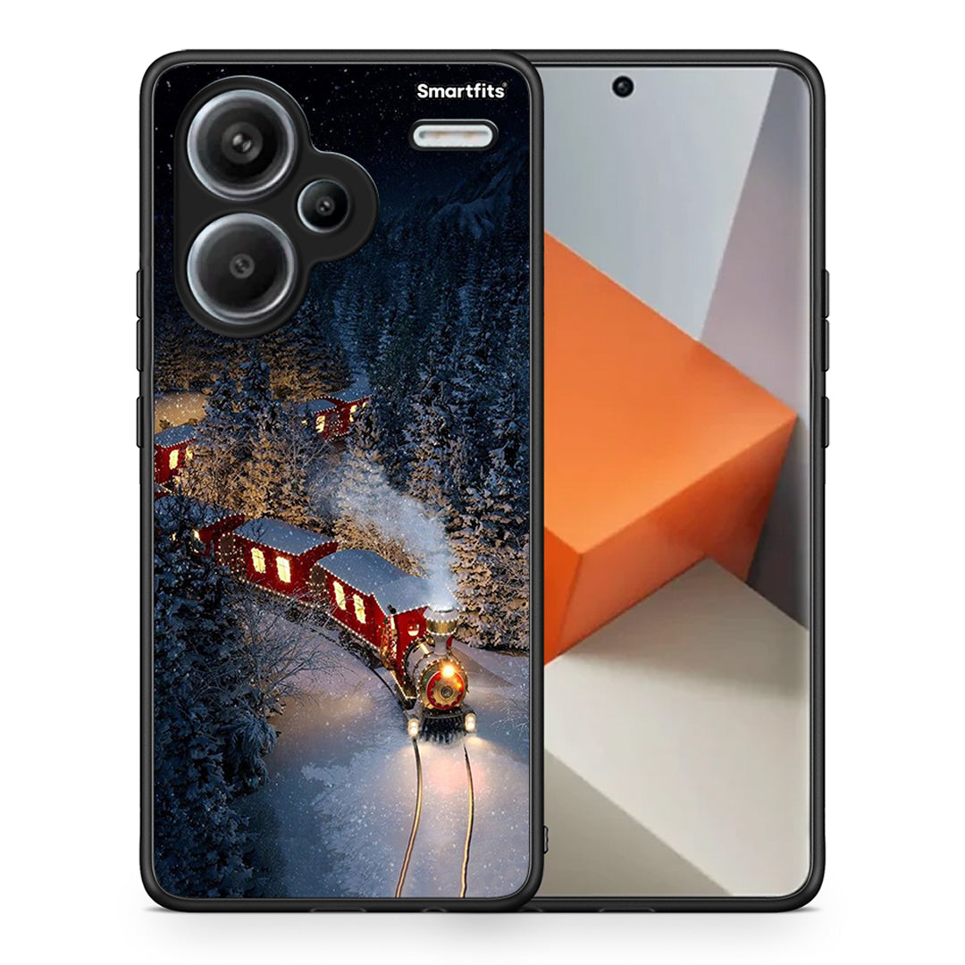 Θήκη Xiaomi Redmi Note 13 Pro Plus 5G Xmas Train από τη Smartfits με σχέδιο στο πίσω μέρος και μαύρο περίβλημα | Xiaomi Redmi Note 13 Pro Plus 5G Xmas Train case with colorful back and black bezels