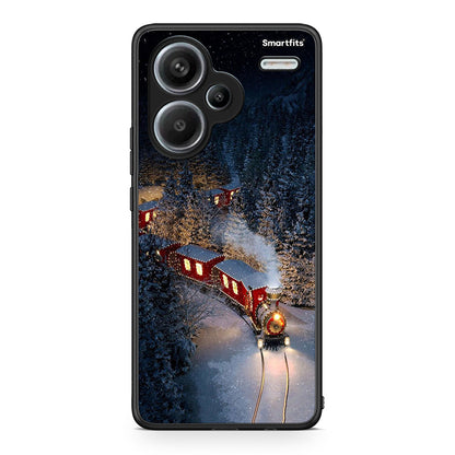 Xiaomi Redmi Note 13 Pro Plus 5G Xmas Train θήκη από τη Smartfits με σχέδιο στο πίσω μέρος και μαύρο περίβλημα | Smartphone case with colorful back and black bezels by Smartfits