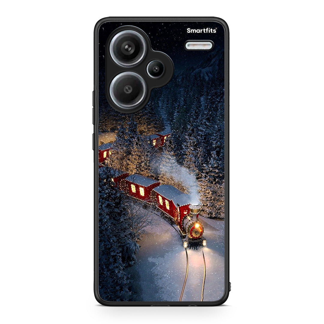 Xiaomi Redmi Note 13 Pro Plus 5G Xmas Train θήκη από τη Smartfits με σχέδιο στο πίσω μέρος και μαύρο περίβλημα | Smartphone case with colorful back and black bezels by Smartfits