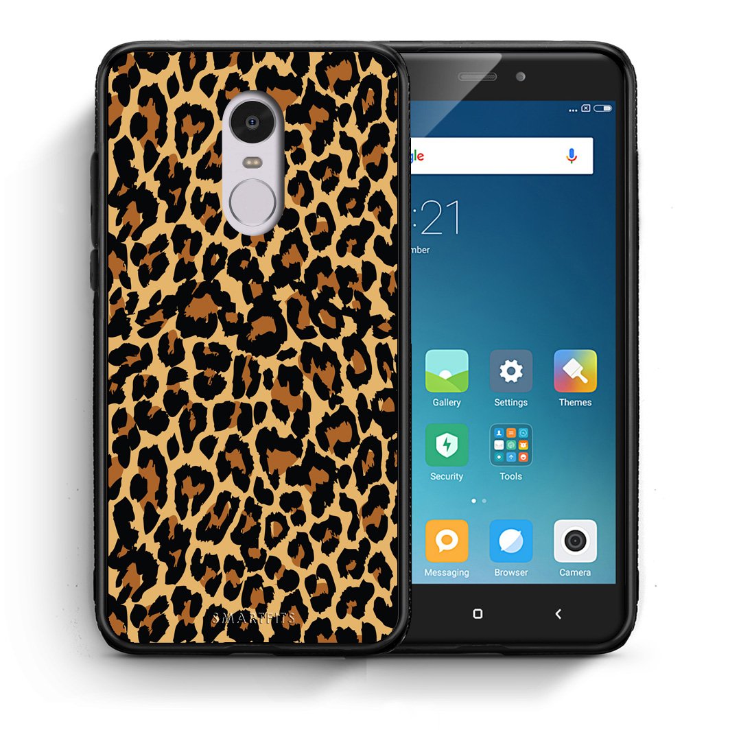 Θήκη Xiaomi Redmi Note 4/4X Leopard Animal από τη Smartfits με σχέδιο στο πίσω μέρος και μαύρο περίβλημα | Xiaomi Redmi Note 4/4X Leopard Animal case with colorful back and black bezels