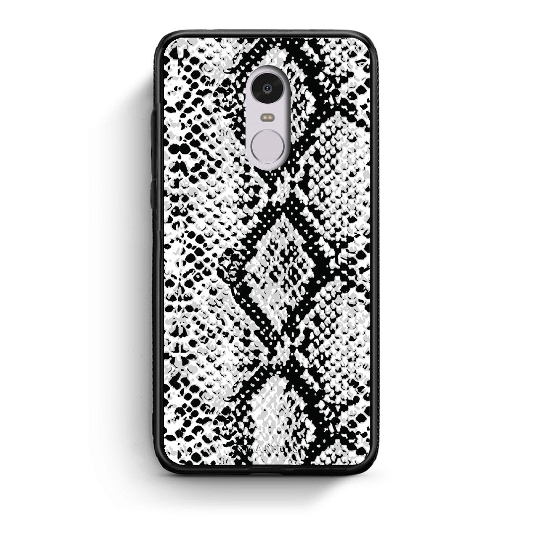24 - Xiaomi Redmi Note 4/4X White Snake Animal case, cover, bumper