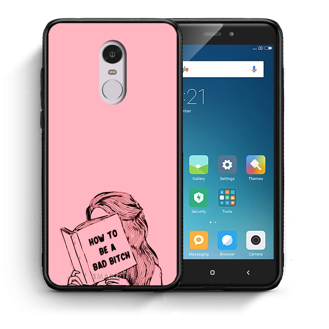 Θήκη Xiaomi Redmi Note 4/4X Bad Bitch από τη Smartfits με σχέδιο στο πίσω μέρος και μαύρο περίβλημα | Xiaomi Redmi Note 4/4X Bad Bitch case with colorful back and black bezels