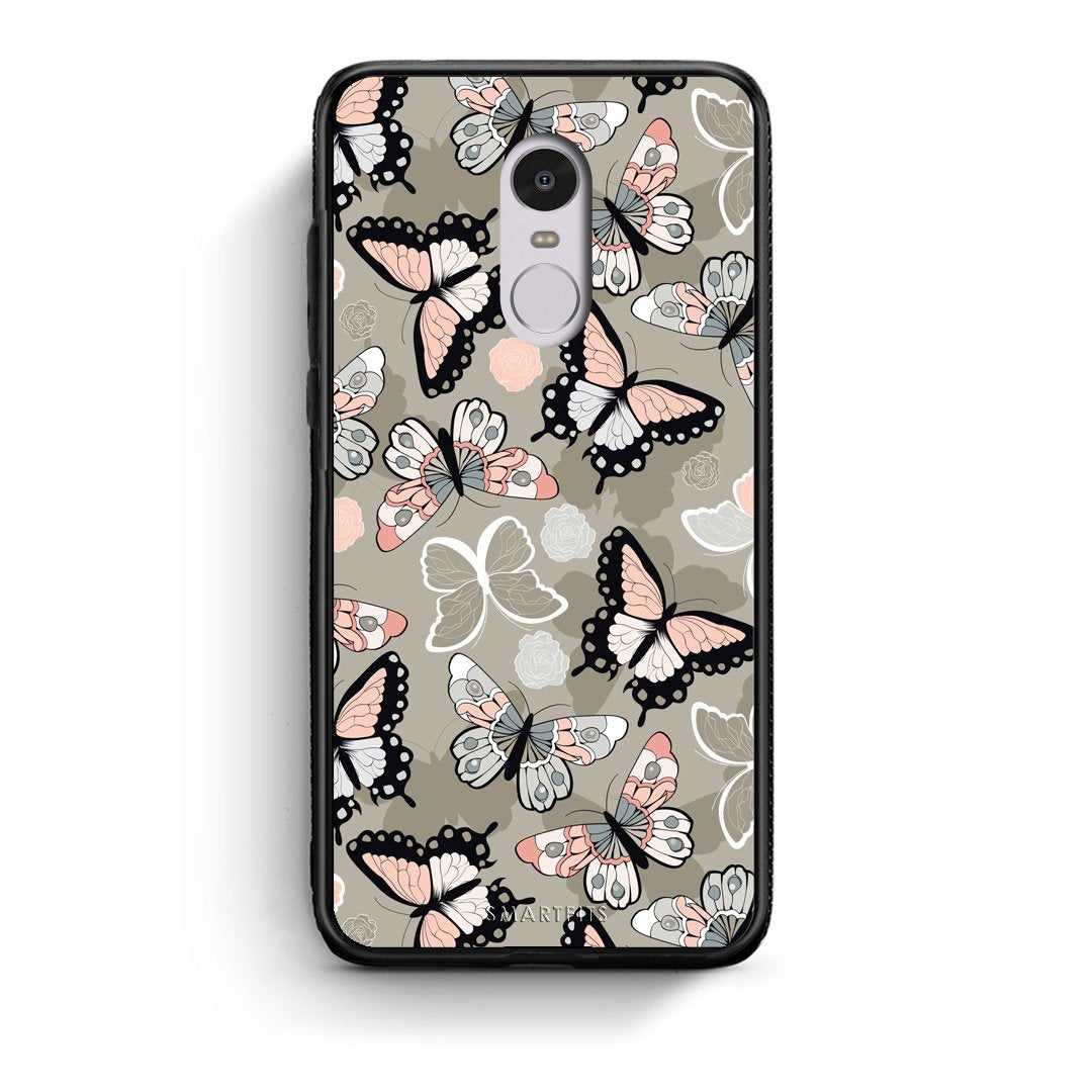 135 - Xiaomi Redmi Note 4/4X Butterflies Boho case, cover, bumper