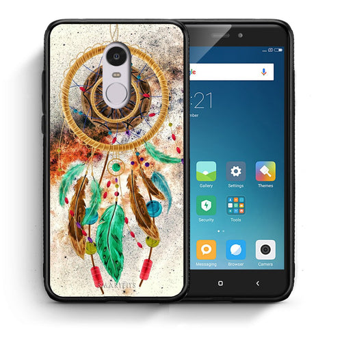 Θήκη Xiaomi Redmi Note 4/4X DreamCatcher Boho από τη Smartfits με σχέδιο στο πίσω μέρος και μαύρο περίβλημα | Xiaomi Redmi Note 4/4X DreamCatcher Boho case with colorful back and black bezels