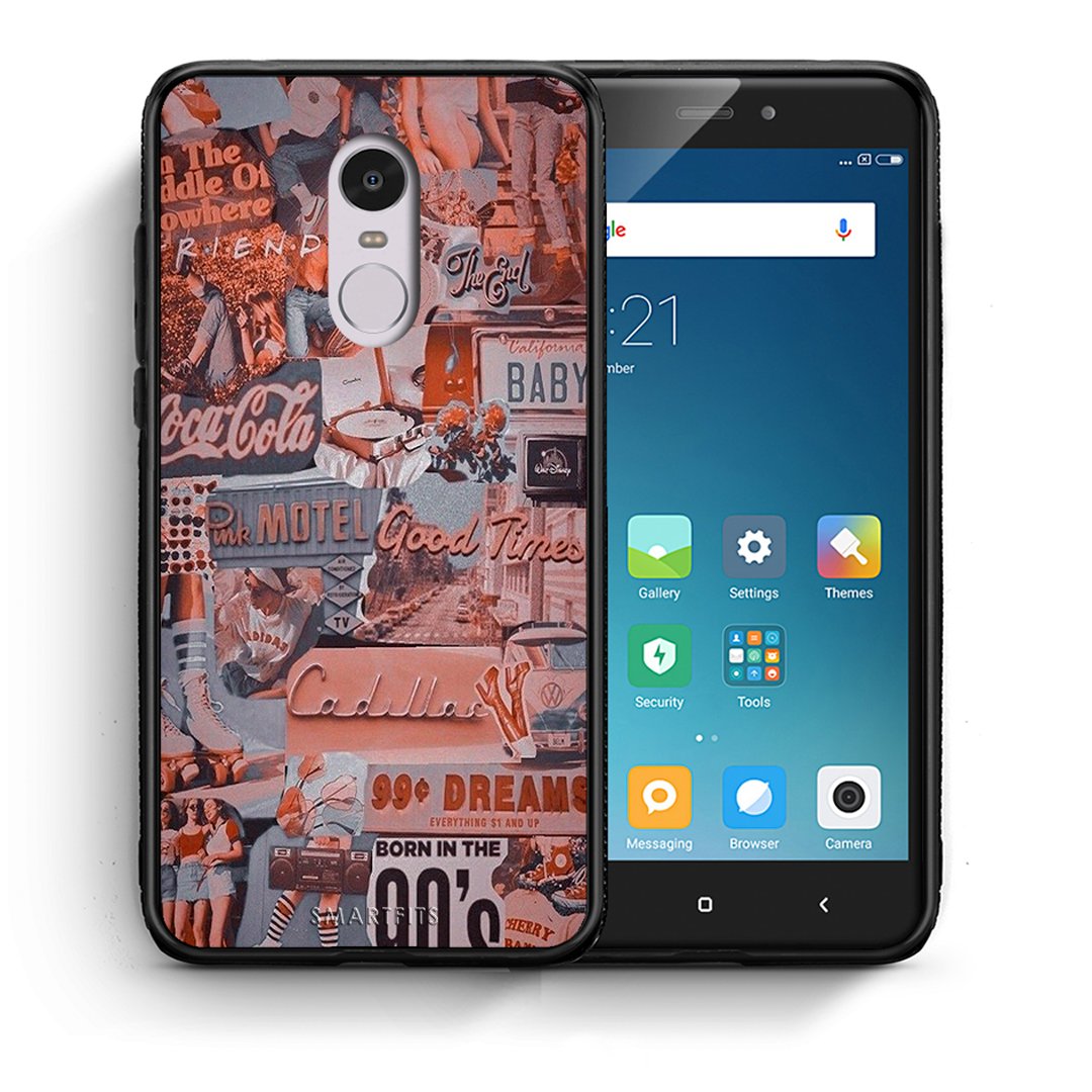 Θήκη Xiaomi Redmi Note 4/4X Born In 90s από τη Smartfits με σχέδιο στο πίσω μέρος και μαύρο περίβλημα | Xiaomi Redmi Note 4/4X Born In 90s case with colorful back and black bezels
