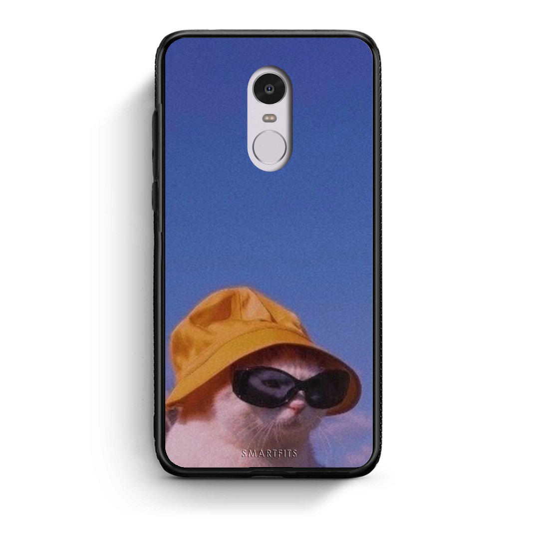 Xiaomi Redmi Note 4/4X Cat Diva θήκη από τη Smartfits με σχέδιο στο πίσω μέρος και μαύρο περίβλημα | Smartphone case with colorful back and black bezels by Smartfits