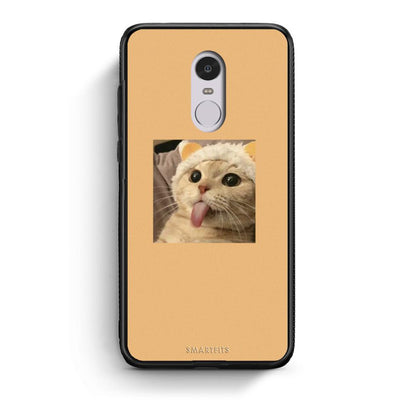 Xiaomi Redmi Note 4/4X Cat Tongue θήκη από τη Smartfits με σχέδιο στο πίσω μέρος και μαύρο περίβλημα | Smartphone case with colorful back and black bezels by Smartfits
