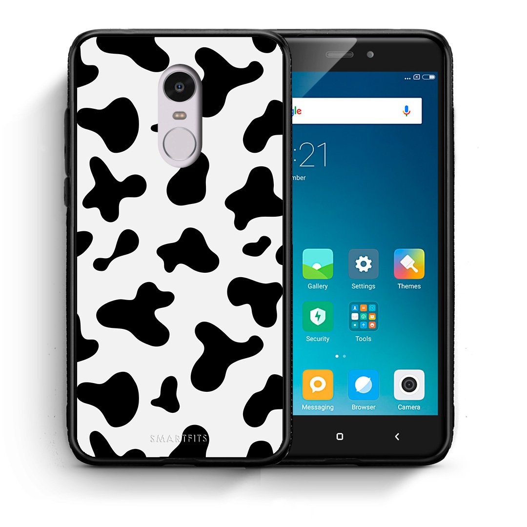 Θήκη Xiaomi Redmi Note 4/4X Cow Print από τη Smartfits με σχέδιο στο πίσω μέρος και μαύρο περίβλημα | Xiaomi Redmi Note 4/4X Cow Print case with colorful back and black bezels