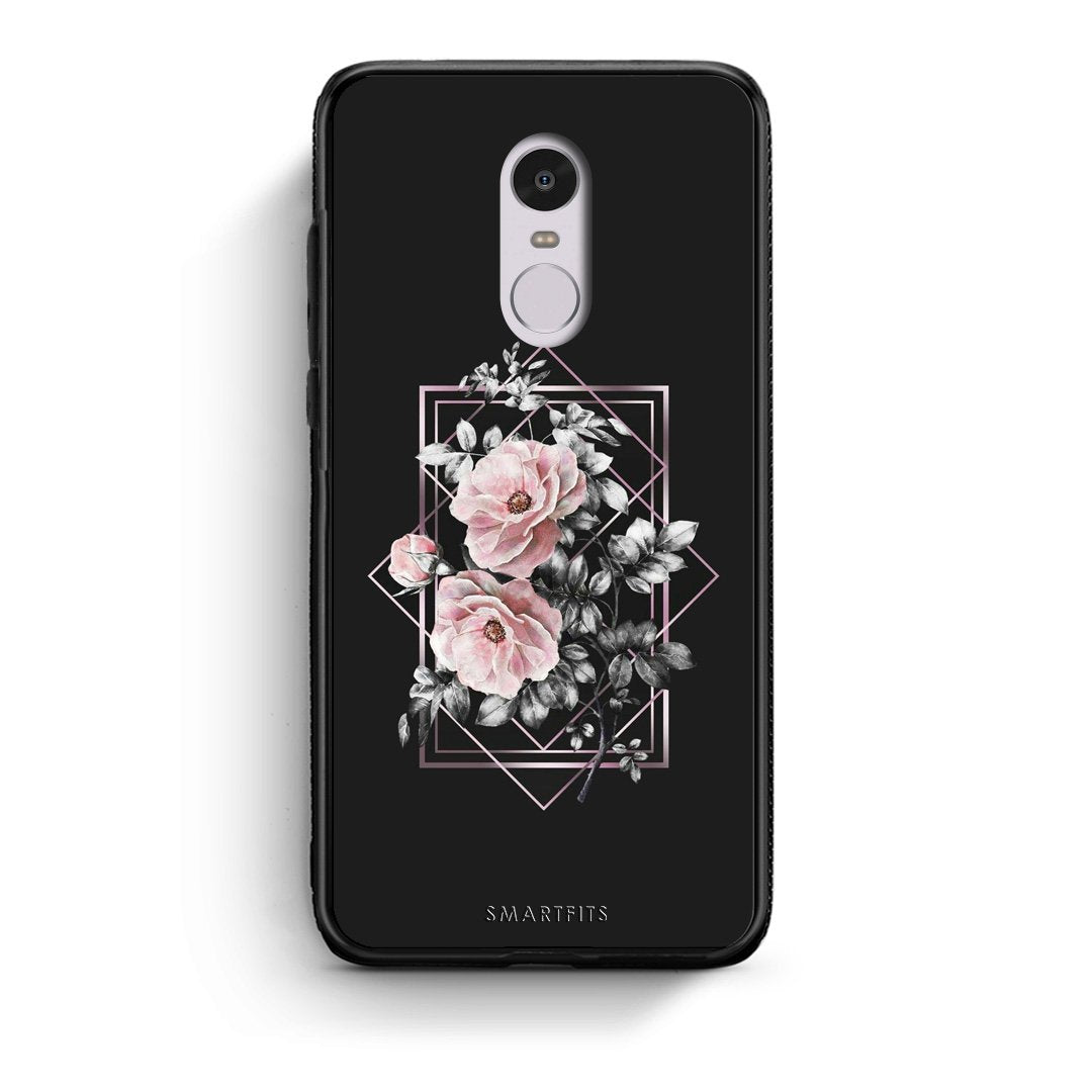 4 - Xiaomi Redmi Note 4/4X Frame Flower case, cover, bumper