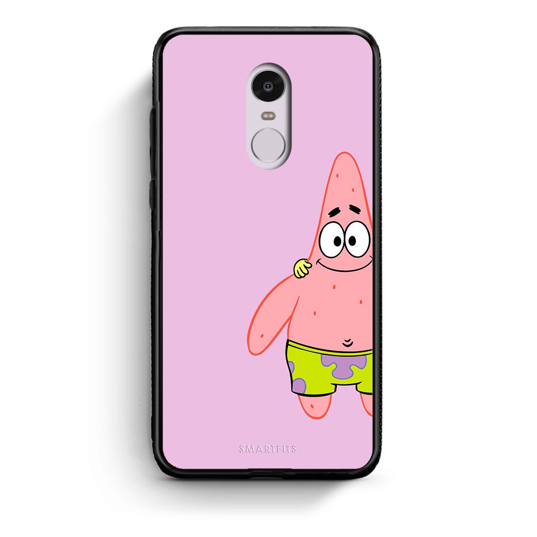 Xiaomi Redmi Note 4/4X  Friends Patrick θήκη από τη Smartfits με σχέδιο στο πίσω μέρος και μαύρο περίβλημα | Smartphone case with colorful back and black bezels by Smartfits