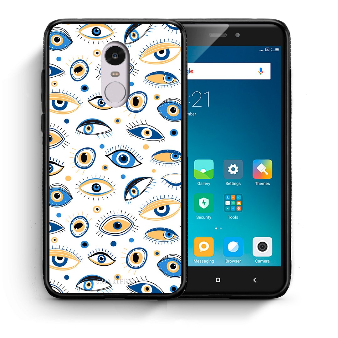 Θήκη Xiaomi Redmi Note 4/4X Ftou Ftou από τη Smartfits με σχέδιο στο πίσω μέρος και μαύρο περίβλημα | Xiaomi Redmi Note 4/4X Ftou Ftou case with colorful back and black bezels