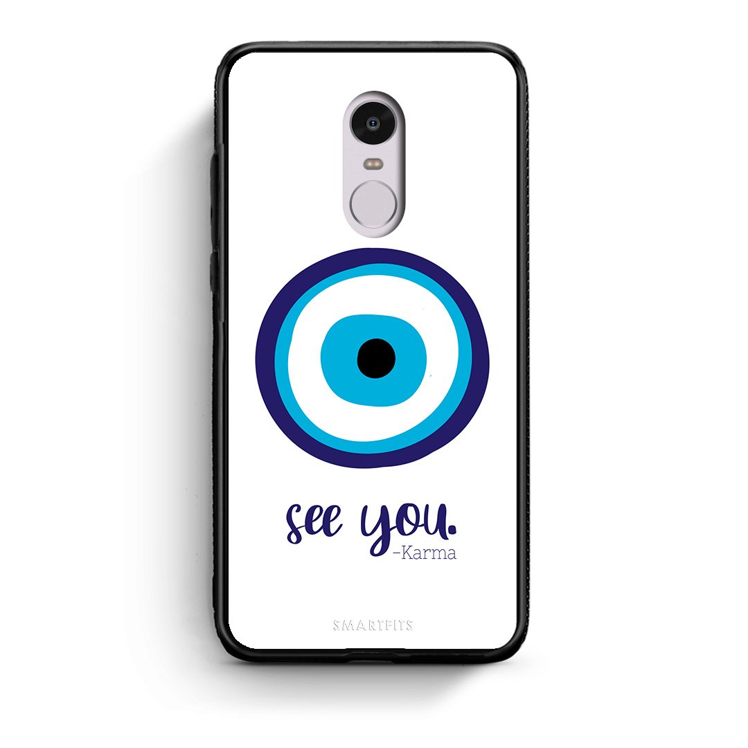 Xiaomi Redmi Note 4/4X Karma Says θήκη από τη Smartfits με σχέδιο στο πίσω μέρος και μαύρο περίβλημα | Smartphone case with colorful back and black bezels by Smartfits