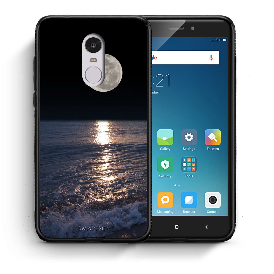 Θήκη Xiaomi Redmi Note 4/4X Moon Landscape από τη Smartfits με σχέδιο στο πίσω μέρος και μαύρο περίβλημα | Xiaomi Redmi Note 4/4X Moon Landscape case with colorful back and black bezels