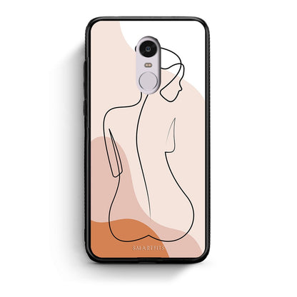 Xiaomi Redmi Note 4/4X LineArt Woman θήκη από τη Smartfits με σχέδιο στο πίσω μέρος και μαύρο περίβλημα | Smartphone case with colorful back and black bezels by Smartfits
