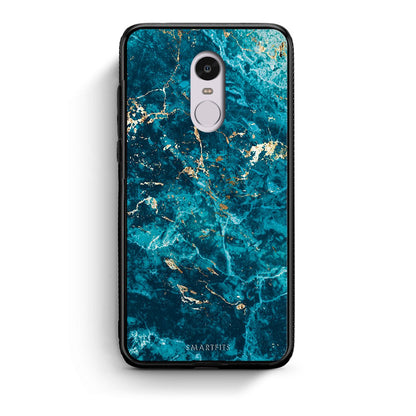 Xiaomi Redmi Note 4/4X Marble Blue θήκη από τη Smartfits με σχέδιο στο πίσω μέρος και μαύρο περίβλημα | Smartphone case with colorful back and black bezels by Smartfits