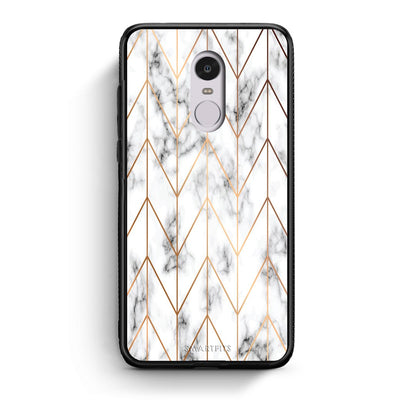 44 - Xiaomi Redmi Note 4/4X Gold Geometric Marble case, cover, bumper