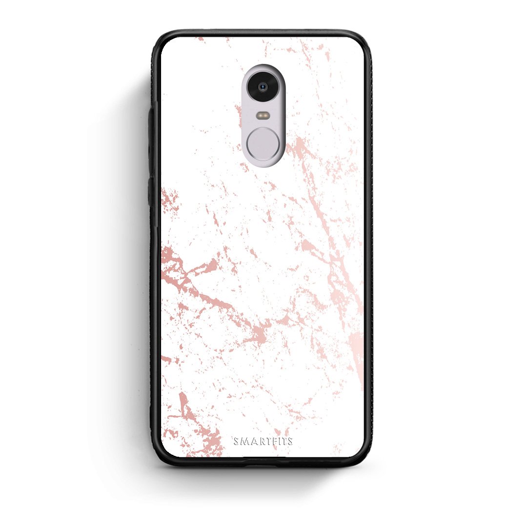 116 - Xiaomi Redmi Note 4/4X Pink Splash Marble case, cover, bumper