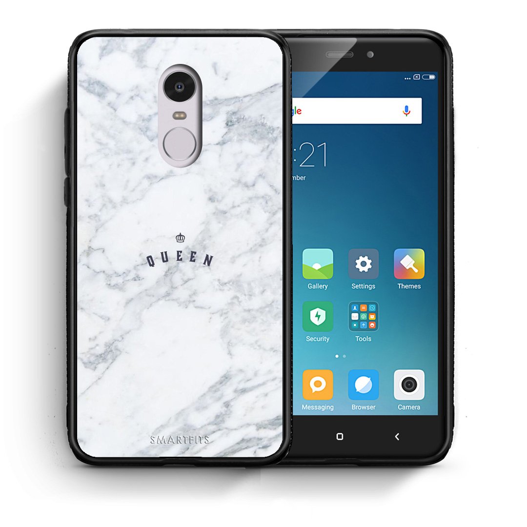 Θήκη Xiaomi Redmi Note 4/4X Queen Marble από τη Smartfits με σχέδιο στο πίσω μέρος και μαύρο περίβλημα | Xiaomi Redmi Note 4/4X Queen Marble case with colorful back and black bezels