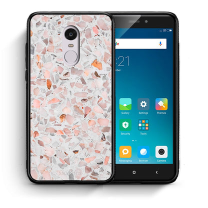Θήκη Xiaomi Redmi Note 4/4X Marble Terrazzo από τη Smartfits με σχέδιο στο πίσω μέρος και μαύρο περίβλημα | Xiaomi Redmi Note 4/4X Marble Terrazzo case with colorful back and black bezels
