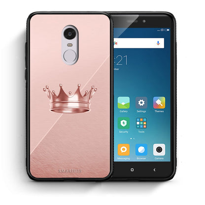 Θήκη Xiaomi Redmi Note 4/4X Crown Minimal από τη Smartfits με σχέδιο στο πίσω μέρος και μαύρο περίβλημα | Xiaomi Redmi Note 4/4X Crown Minimal case with colorful back and black bezels