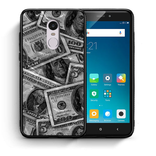 Θήκη Xiaomi Redmi Note 4/4X Money Dollars από τη Smartfits με σχέδιο στο πίσω μέρος και μαύρο περίβλημα | Xiaomi Redmi Note 4/4X Money Dollars case with colorful back and black bezels