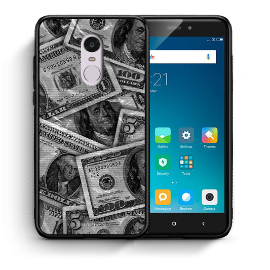 Θήκη Xiaomi Redmi Note 4/4X Money Dollars από τη Smartfits με σχέδιο στο πίσω μέρος και μαύρο περίβλημα | Xiaomi Redmi Note 4/4X Money Dollars case with colorful back and black bezels