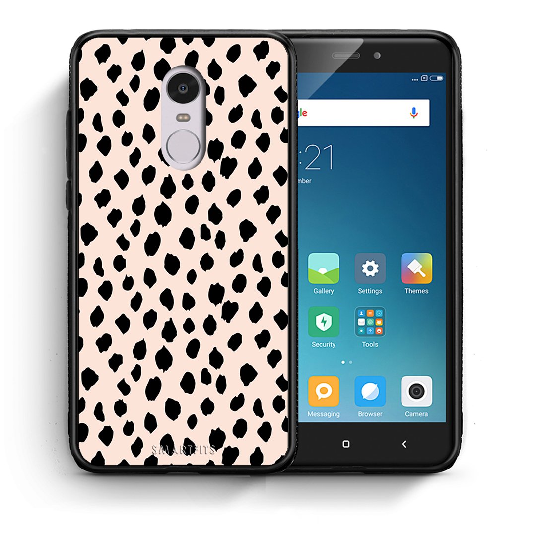 Θήκη Xiaomi Redmi Note 4/4X New Polka Dots από τη Smartfits με σχέδιο στο πίσω μέρος και μαύρο περίβλημα | Xiaomi Redmi Note 4/4X New Polka Dots case with colorful back and black bezels