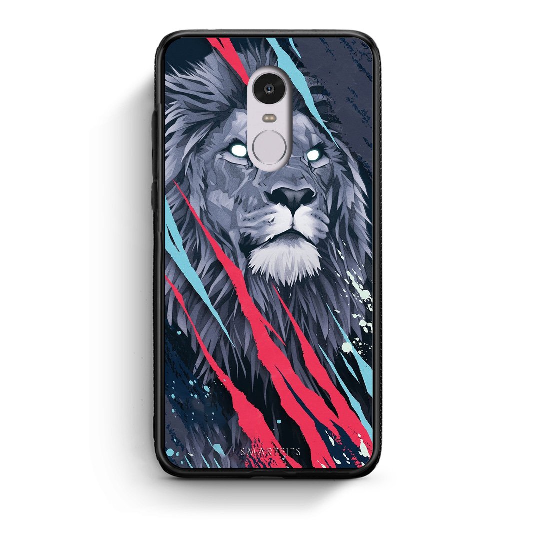 4 - Xiaomi Redmi Note 4/4X Lion Designer PopArt case, cover, bumper