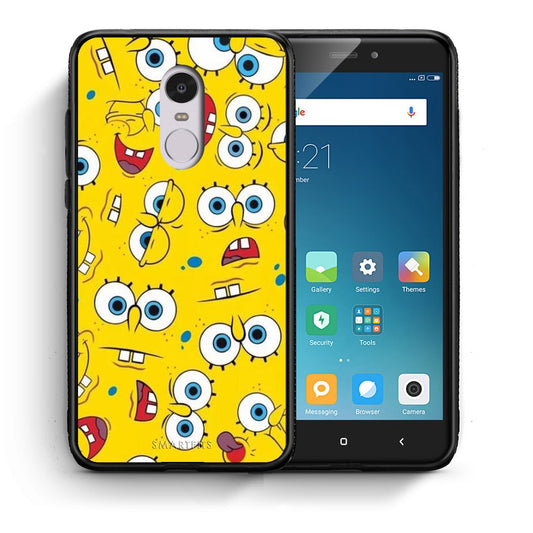 Θήκη Xiaomi Redmi Note 4/4X Sponge PopArt από τη Smartfits με σχέδιο στο πίσω μέρος και μαύρο περίβλημα | Xiaomi Redmi Note 4/4X Sponge PopArt case with colorful back and black bezels