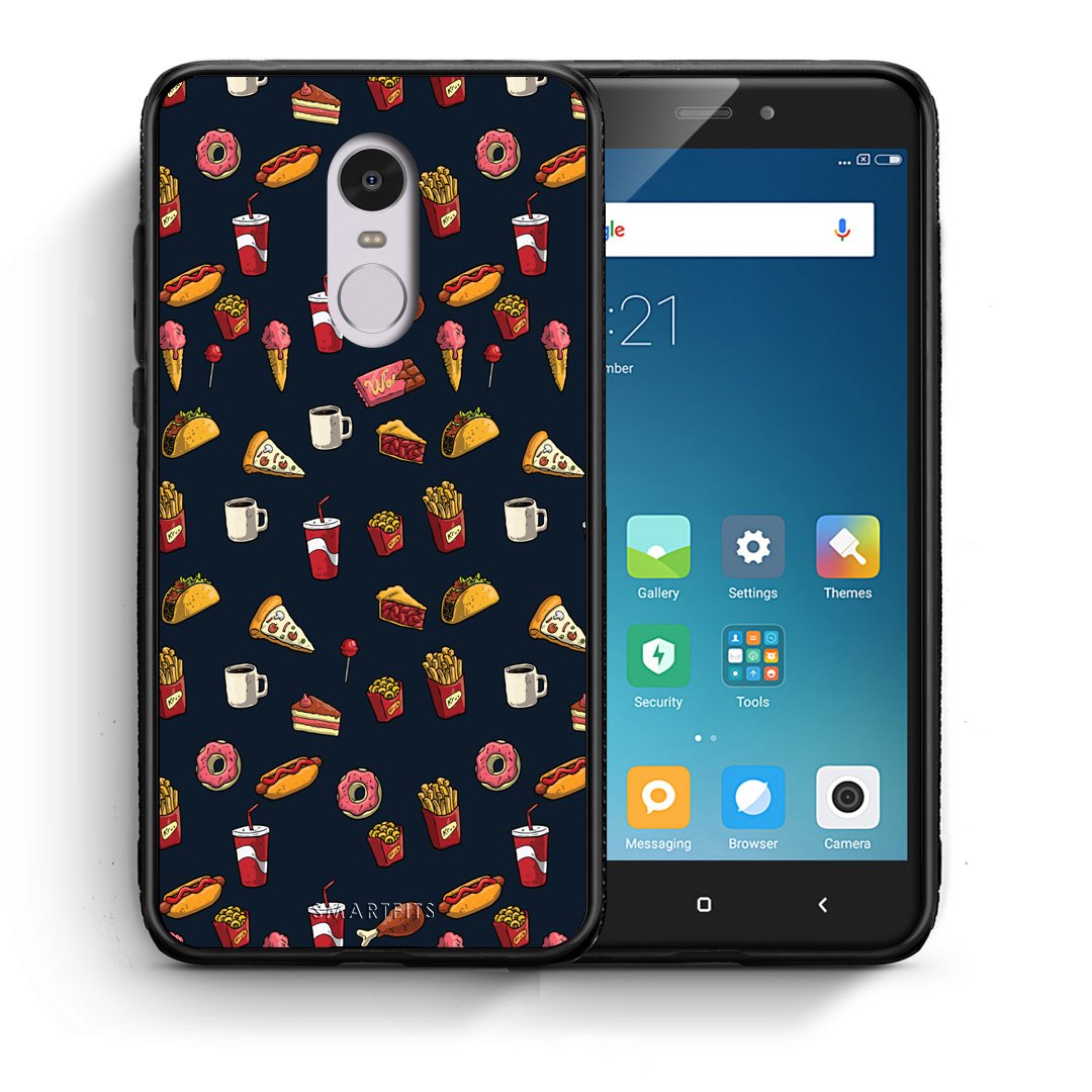 Θήκη Xiaomi Redmi Note 4/4X Hungry Random από τη Smartfits με σχέδιο στο πίσω μέρος και μαύρο περίβλημα | Xiaomi Redmi Note 4/4X Hungry Random case with colorful back and black bezels
