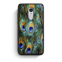 Thumbnail for Xiaomi Redmi Note 4/4X Real Peacock Feathers θήκη από τη Smartfits με σχέδιο στο πίσω μέρος και μαύρο περίβλημα | Smartphone case with colorful back and black bezels by Smartfits