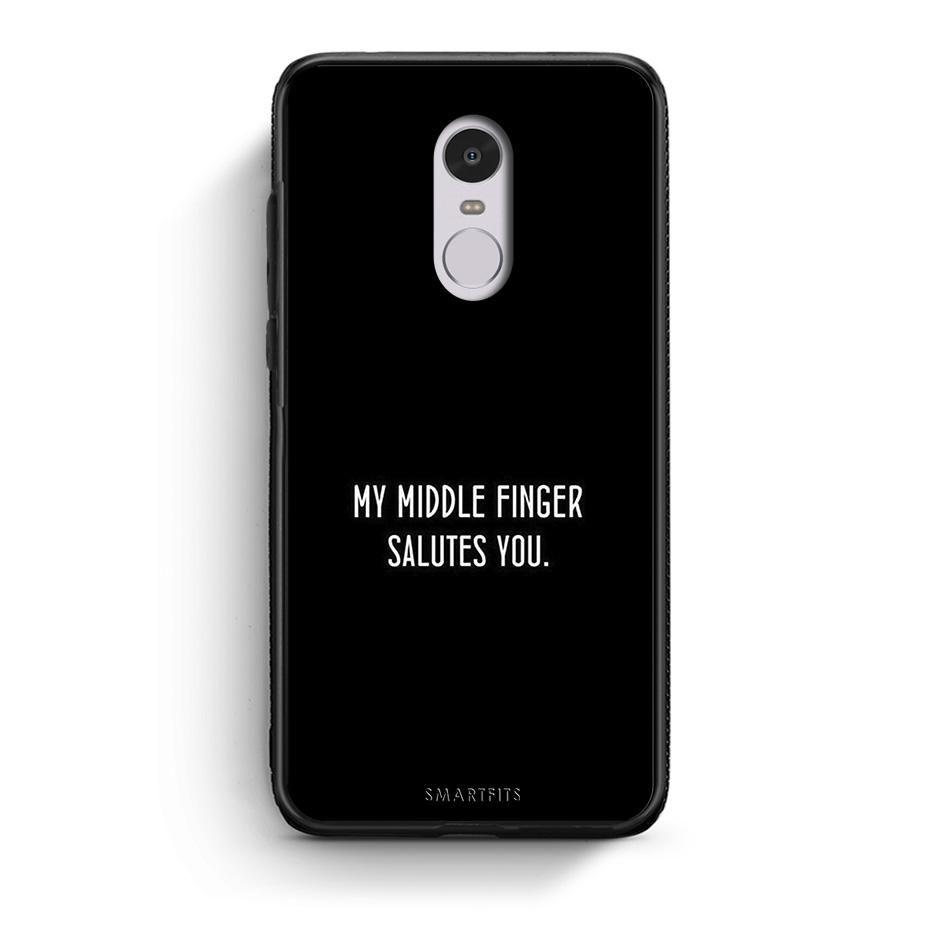 Xiaomi Redmi Note 4/4X Salute θήκη από τη Smartfits με σχέδιο στο πίσω μέρος και μαύρο περίβλημα | Smartphone case with colorful back and black bezels by Smartfits