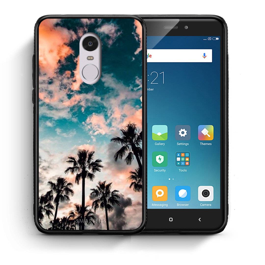 Θήκη Xiaomi Redmi Note 4/4X Sky Summer από τη Smartfits με σχέδιο στο πίσω μέρος και μαύρο περίβλημα | Xiaomi Redmi Note 4/4X Sky Summer case with colorful back and black bezels