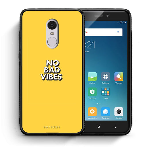 Θήκη Xiaomi Redmi Note 4/4X Vibes Text από τη Smartfits με σχέδιο στο πίσω μέρος και μαύρο περίβλημα | Xiaomi Redmi Note 4/4X Vibes Text case with colorful back and black bezels