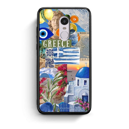 Xiaomi Redmi Note 4 / 4X All Greek Θήκη από τη Smartfits με σχέδιο στο πίσω μέρος και μαύρο περίβλημα | Smartphone case with colorful back and black bezels by Smartfits
