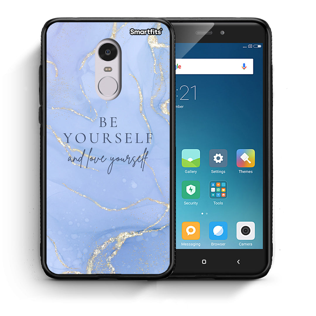 Θήκη Xiaomi Redmi Note 4/4X Be Yourself από τη Smartfits με σχέδιο στο πίσω μέρος και μαύρο περίβλημα | Xiaomi Redmi Note 4/4X Be Yourself case with colorful back and black bezels