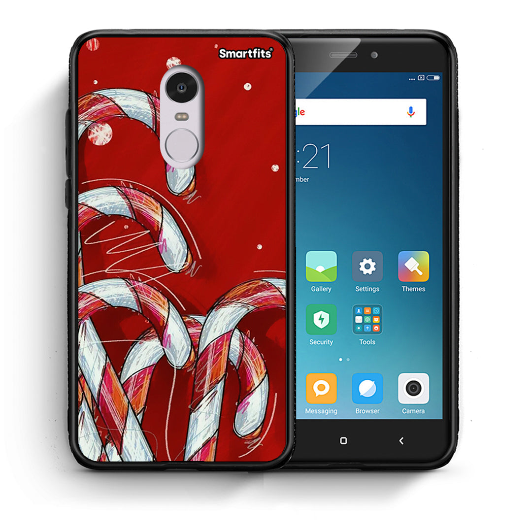 Θήκη Xiaomi Redmi Note 4/4X Candy Cane από τη Smartfits με σχέδιο στο πίσω μέρος και μαύρο περίβλημα | Xiaomi Redmi Note 4/4X Candy Cane case with colorful back and black bezels
