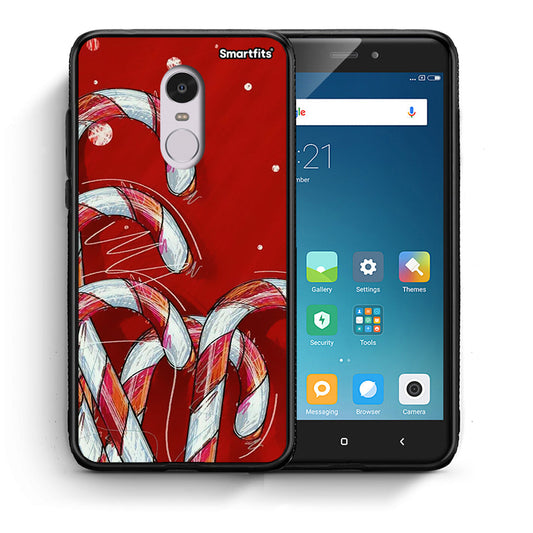 Θήκη Xiaomi Redmi Note 4/4X Candy Cane από τη Smartfits με σχέδιο στο πίσω μέρος και μαύρο περίβλημα | Xiaomi Redmi Note 4/4X Candy Cane case with colorful back and black bezels