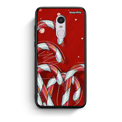 Xiaomi Redmi Note 4/4X Candy Cane θήκη από τη Smartfits με σχέδιο στο πίσω μέρος και μαύρο περίβλημα | Smartphone case with colorful back and black bezels by Smartfits