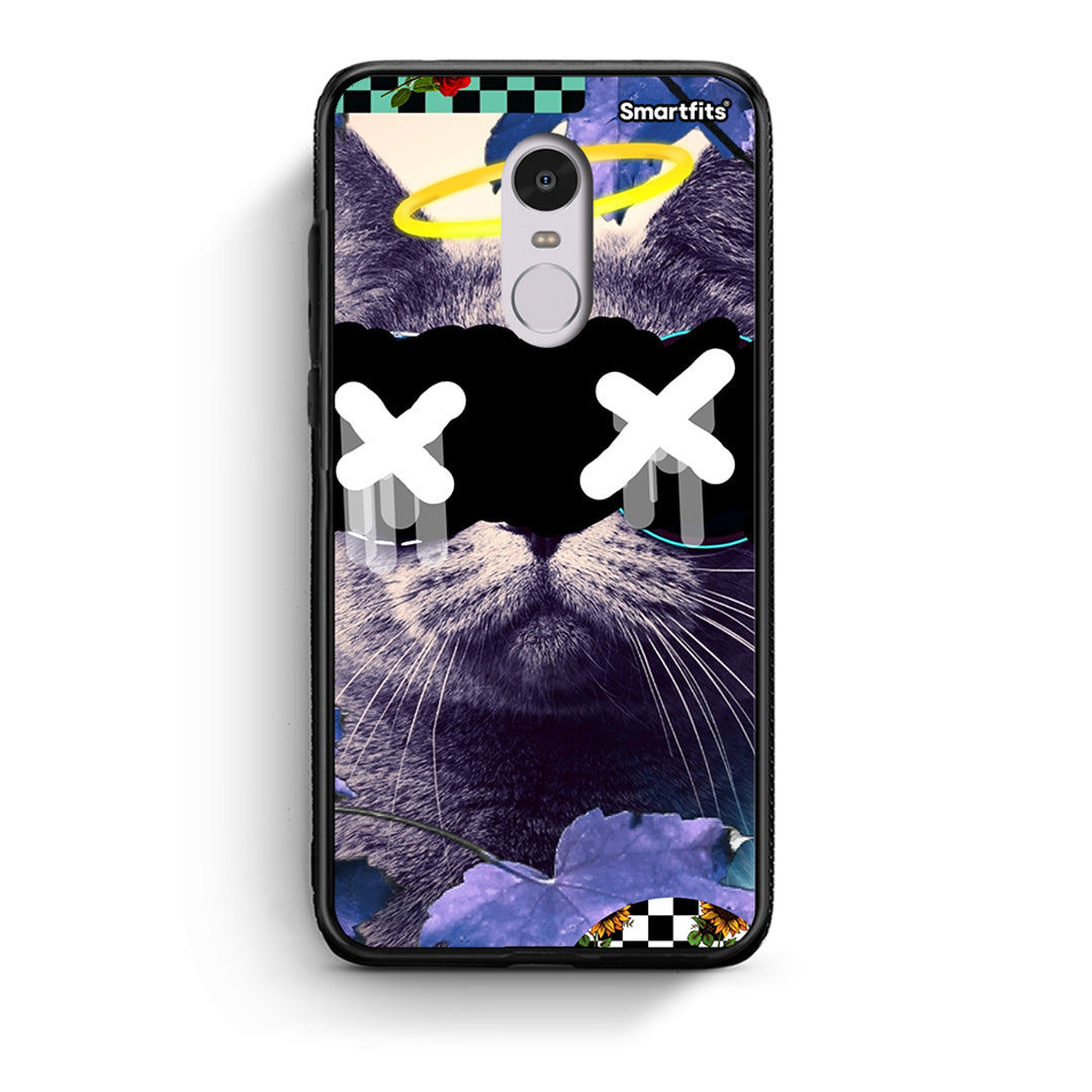 Xiaomi Redmi Note 4/4X Cat Collage θήκη από τη Smartfits με σχέδιο στο πίσω μέρος και μαύρο περίβλημα | Smartphone case with colorful back and black bezels by Smartfits