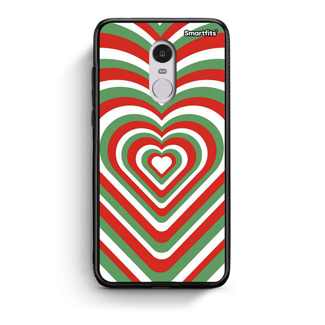 Xiaomi Redmi Note 4/4X Christmas Hearts θήκη από τη Smartfits με σχέδιο στο πίσω μέρος και μαύρο περίβλημα | Smartphone case with colorful back and black bezels by Smartfits