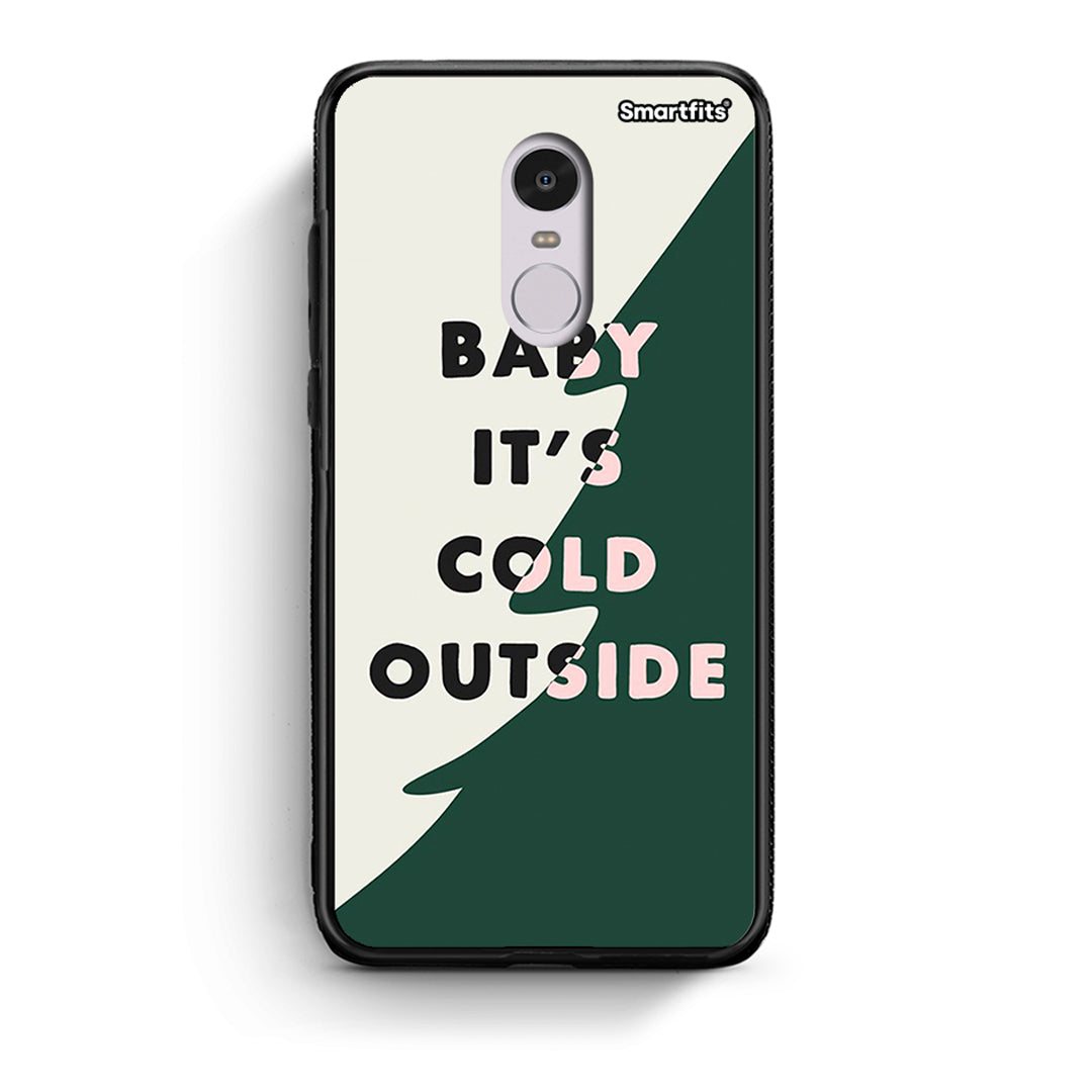 Xiaomi Redmi Note 4/4X Cold Outside θήκη από τη Smartfits με σχέδιο στο πίσω μέρος και μαύρο περίβλημα | Smartphone case with colorful back and black bezels by Smartfits