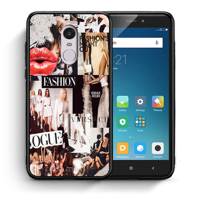Θήκη Αγίου Βαλεντίνου Xiaomi Redmi 5 Collage Fashion από τη Smartfits με σχέδιο στο πίσω μέρος και μαύρο περίβλημα | Xiaomi Redmi 5 Collage Fashion case with colorful back and black bezels