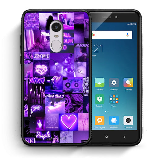 Θήκη Αγίου Βαλεντίνου Xiaomi Redmi 5 Collage Stay Wild από τη Smartfits με σχέδιο στο πίσω μέρος και μαύρο περίβλημα | Xiaomi Redmi 5 Collage Stay Wild case with colorful back and black bezels