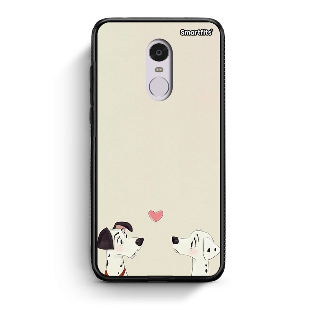 Xiaomi Redmi Note 4/4X Dalmatians Love θήκη από τη Smartfits με σχέδιο στο πίσω μέρος και μαύρο περίβλημα | Smartphone case with colorful back and black bezels by Smartfits