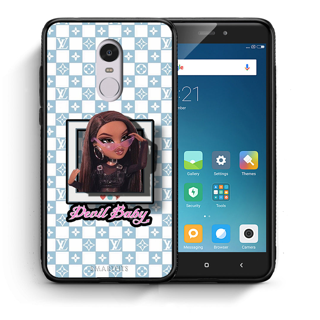 Θήκη Αγίου Βαλεντίνου Xiaomi Redmi 5 Devil Baby από τη Smartfits με σχέδιο στο πίσω μέρος και μαύρο περίβλημα | Xiaomi Redmi 5 Devil Baby case with colorful back and black bezels