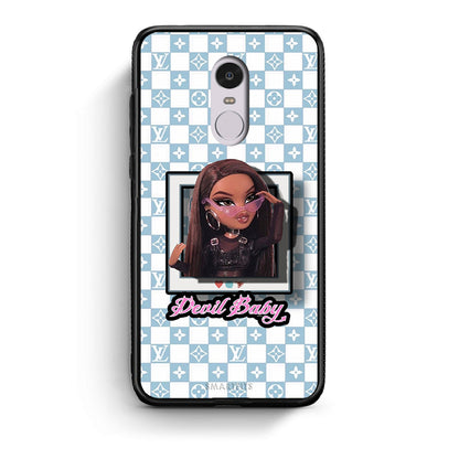 Xiaomi Redmi Note 4 / 4X Devil Baby Θήκη Αγίου Βαλεντίνου από τη Smartfits με σχέδιο στο πίσω μέρος και μαύρο περίβλημα | Smartphone case with colorful back and black bezels by Smartfits